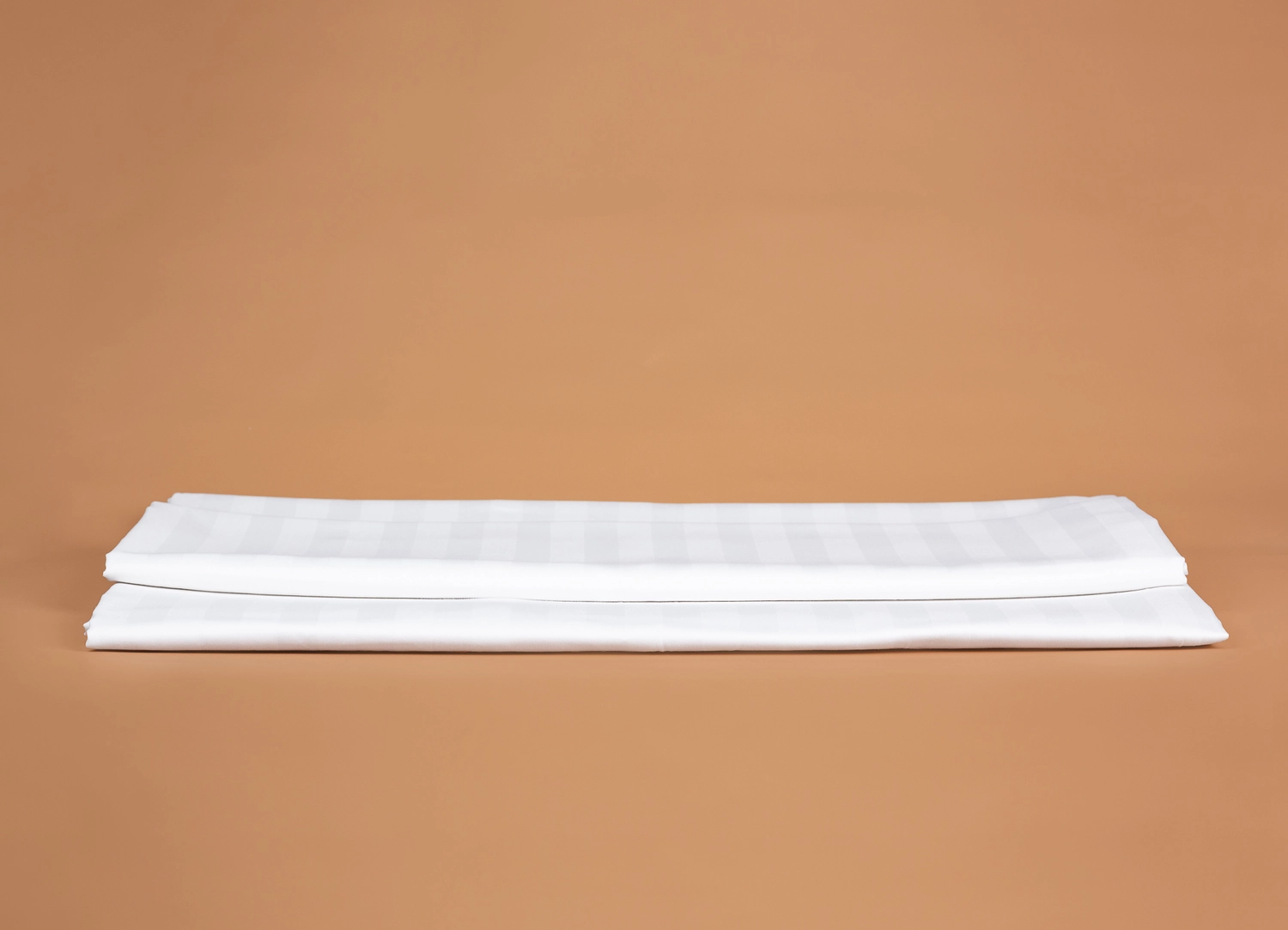 Dekbedovertrek satijn - streep Wit - 24 mm 